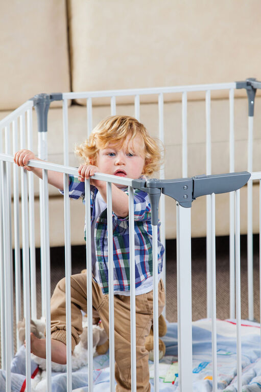 Parc pour enfant et barrière 3 en 1 Royale ConvertaMD de DreambabyMD - Blanc.