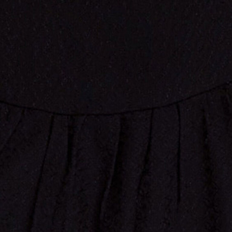 Motherhood - Long Sleeve Keyhole Blouse - Black - L