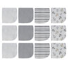 Grey 12 Pack Washcloths