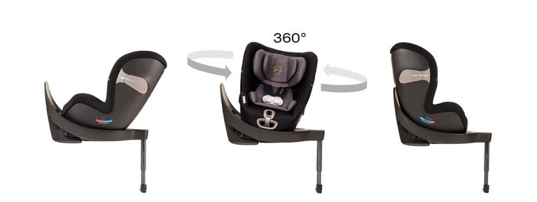Cybex Sirona S 360 Swivel Convertible Car Seat with SensorSafe in Premium Black - R Exclusive