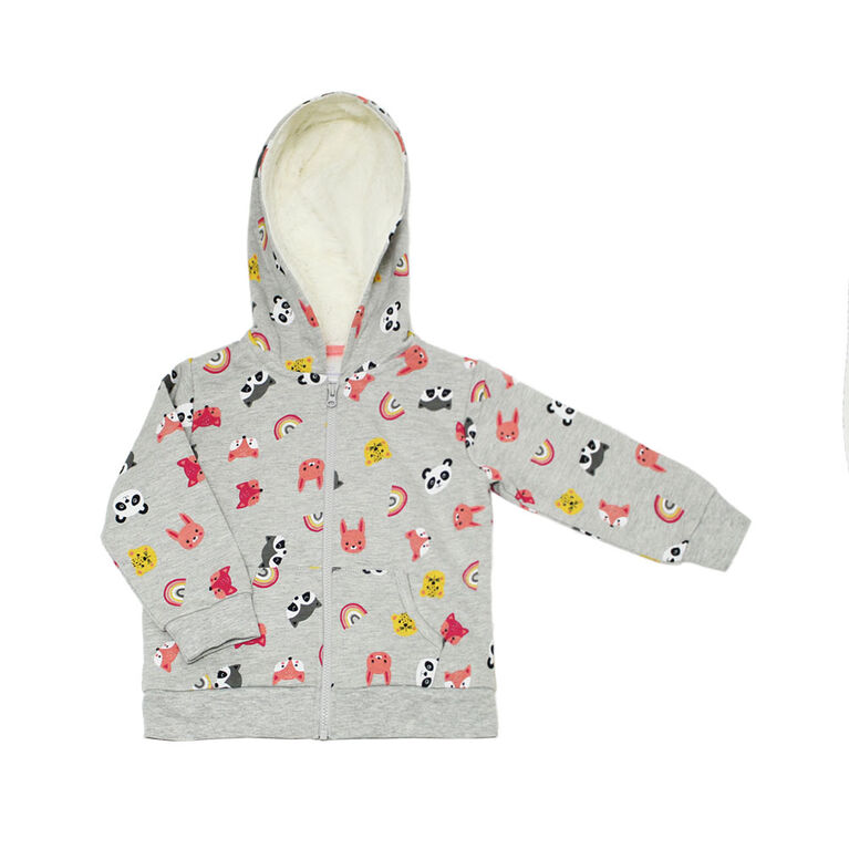 Cardigan Avec Doublure En Laine Polaire Sherpa Koala Bebe Filles - Arc-En-Ciel, 24 Mois