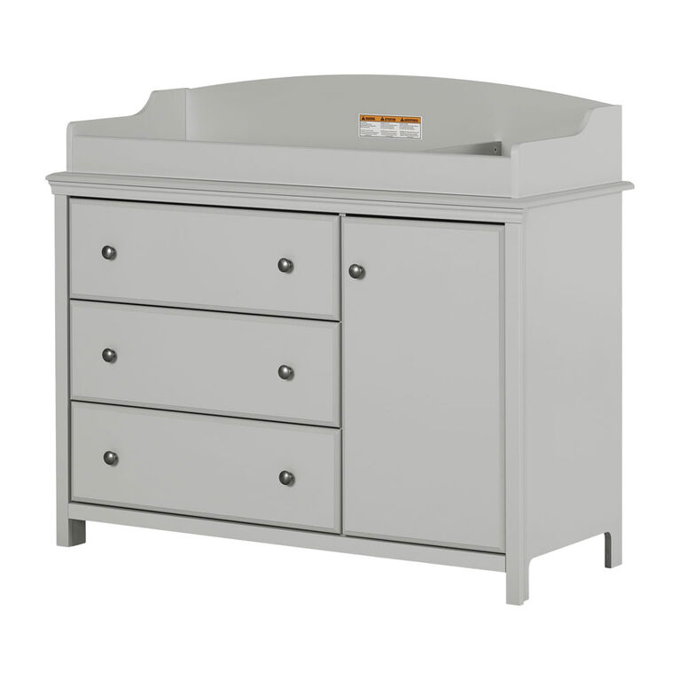 South Shore, Changing Table with Removable Changing Station - Soft Gray