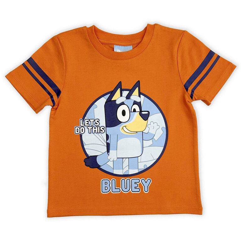 T-shirt à manches courtes Bluey - Orange 2T