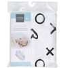 Kushies Bassinet Sheet Flannel Black & White XO