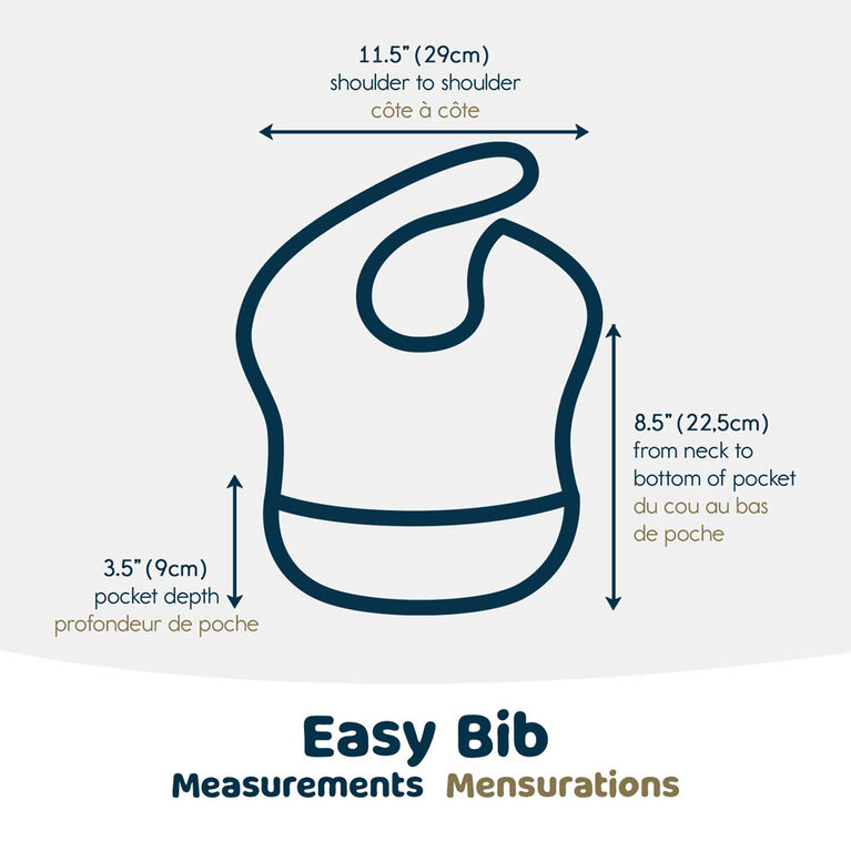 Tiny Twinkle - Mess Proof Easy Bib  - Dino 6-24M