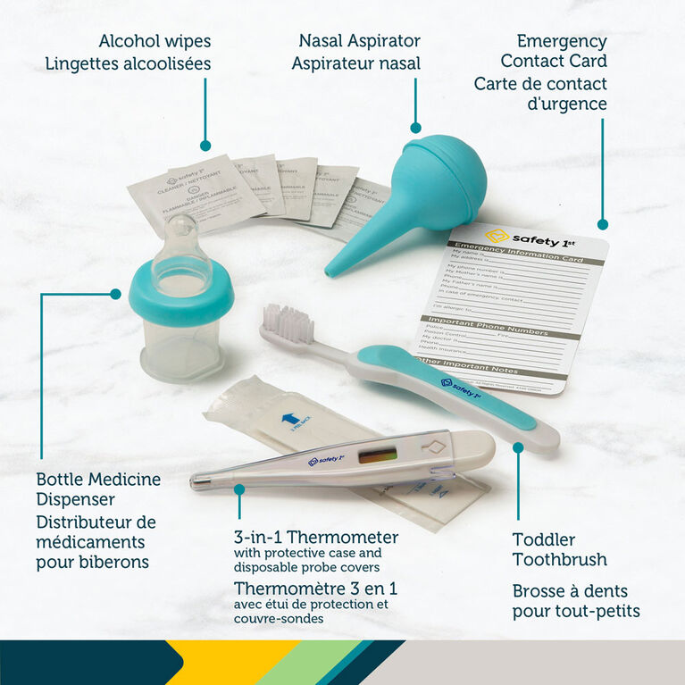 Safety 1st Deluxe Healthcare & Grooming Kit - Artic Blue