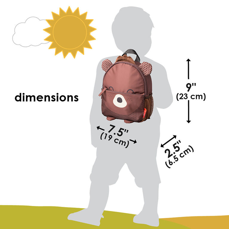 Diono Bear Character Kids Mini Back Pack Toddler Leash & Harness for Child Safety, With Padded Shoulder Straps For Child Comfort