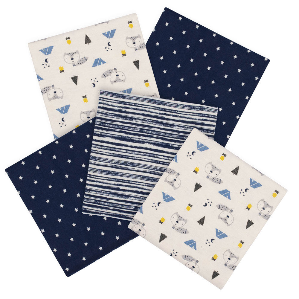 Gerber 5 Pack Receiving Blankets Fox