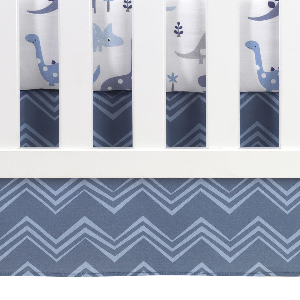 Bedtime Originals Roar 3 Piece Crib Bedding Set Blue