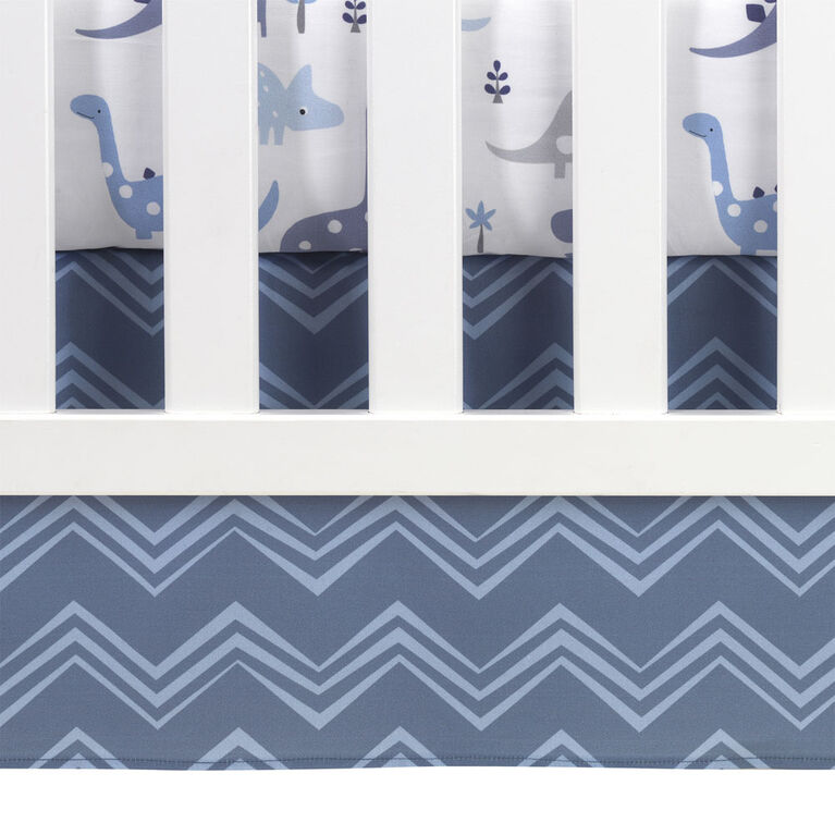 Bedtime Originals Roar 3 Piece Crib Bedding Set Blue Babies