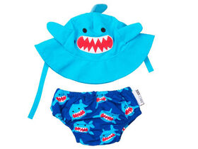 Zoocchini - Swim Diaper & Hat Set - Shark - Large
