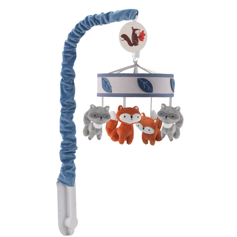 Lambs & Ivy - Little Campers Musical Baby Crib Mobile - Blue