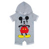 Disney Mickey Mouse Romper - Grey, 3 Months