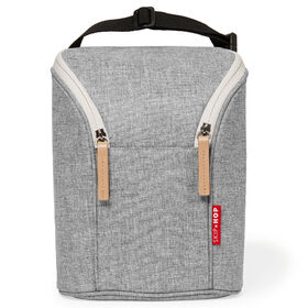 Grab &Go Double Bottle Bag- Grey Melange