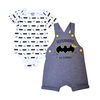 Warner's Batman ensemble Salopette courte 2 morceaux - gris, 3 mois