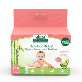 Aleva Naturals Bamboo Wipes Sensitive - 216 Count