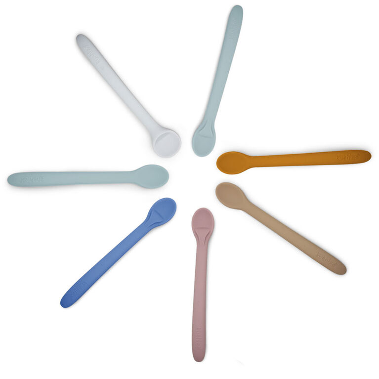 Silistages 3Pk Spoons Sea/Papaya/ Grey