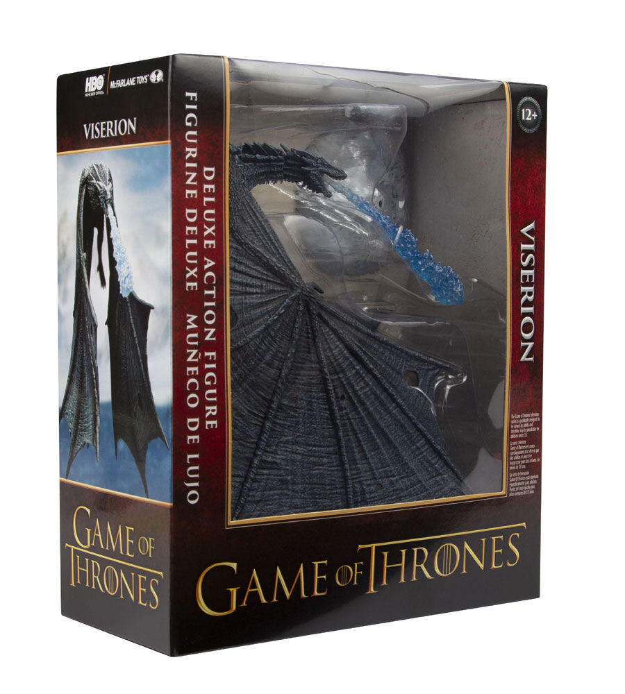 game of thrones viserion ice dragon deluxe action figure box