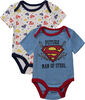 Superman Infant 2 Pack Bodysuit Multi 0-3M-Blue