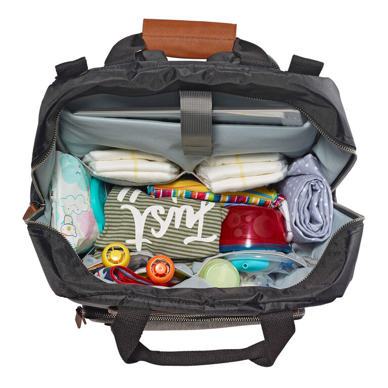 JJ Cole Papago Pack Backpack Diaper Bag Camel Herringbone Babies R Us Canada