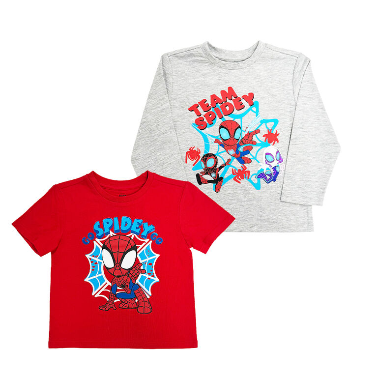 Marvel - Two Piece Combo Set - Red & Grey Heather  - Size 2T - Toys R Us Exclusive