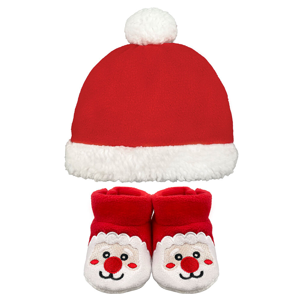 Baby santa booties top