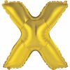 14" Gold Letter Balloons - X