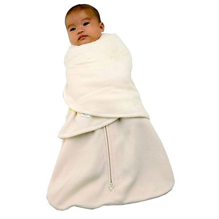 Halo SleepSack Fleece Swaddle Wearable Blanket - Cream - Newborn