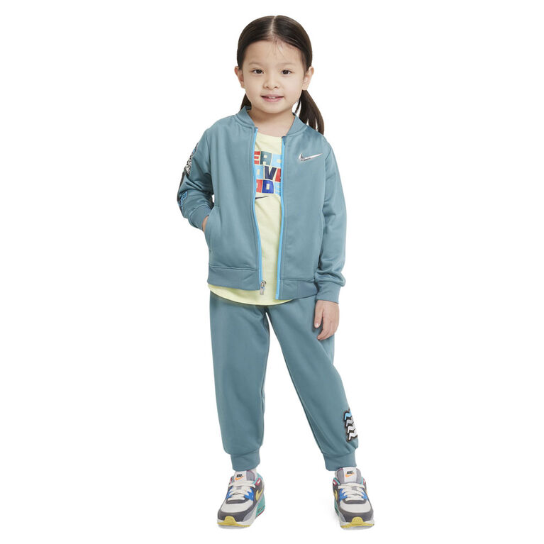 Ensemble Tricot Nike - Bleu/Vert - Taille 4T