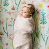 Red Rover - Cotton Muslin Crib Sheet - Pastel Petal - R Exclusive