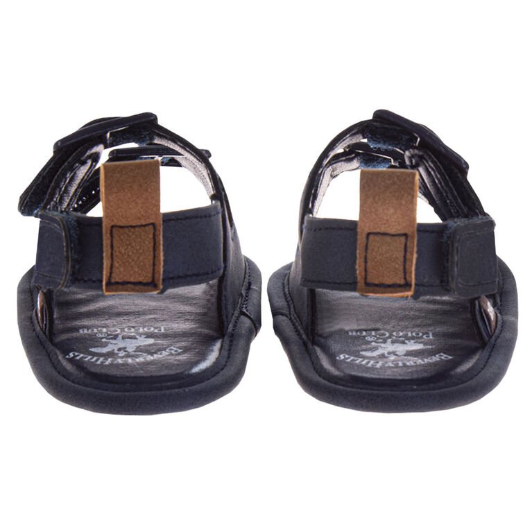 Sandale &Agrave; Bout Ouvert Bleu Marine Taille 3