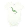 Baby Mode Body à manches courtes : Dinosaure vert pour nouveau-né