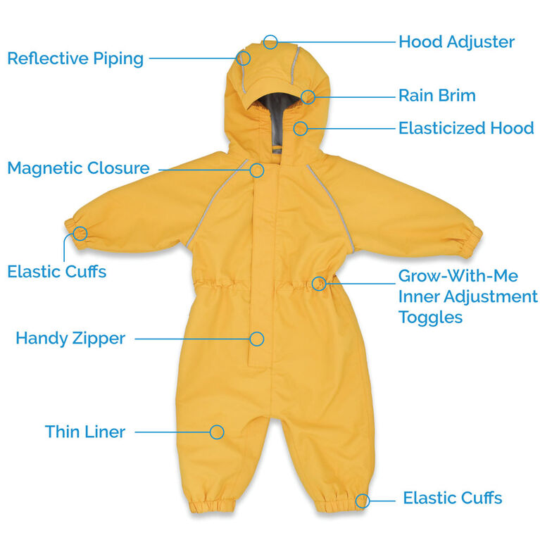 Kids Thin-Lined Rain Suits  | Prairie Flowers - 2T (2-3Y)
