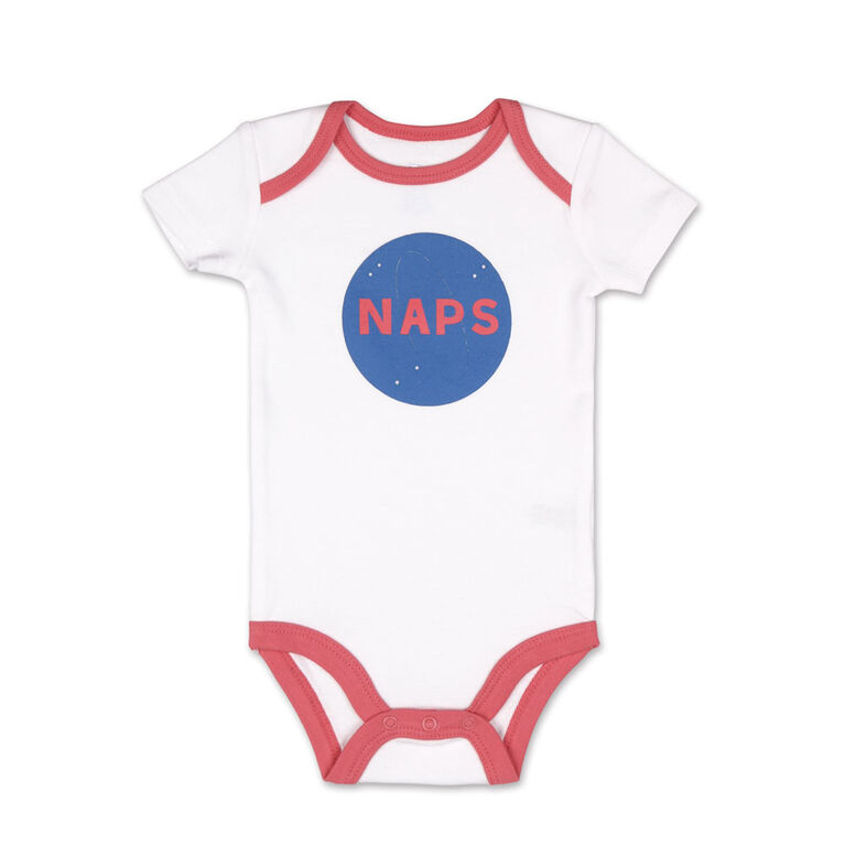Combinaison à manches courtes NASA Naps en paquet de 4 de Koala Baby, 0-3 Mois