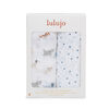 Lulujo - 2 Pack Cotton Muslin Swaddles - Puppy+Stars