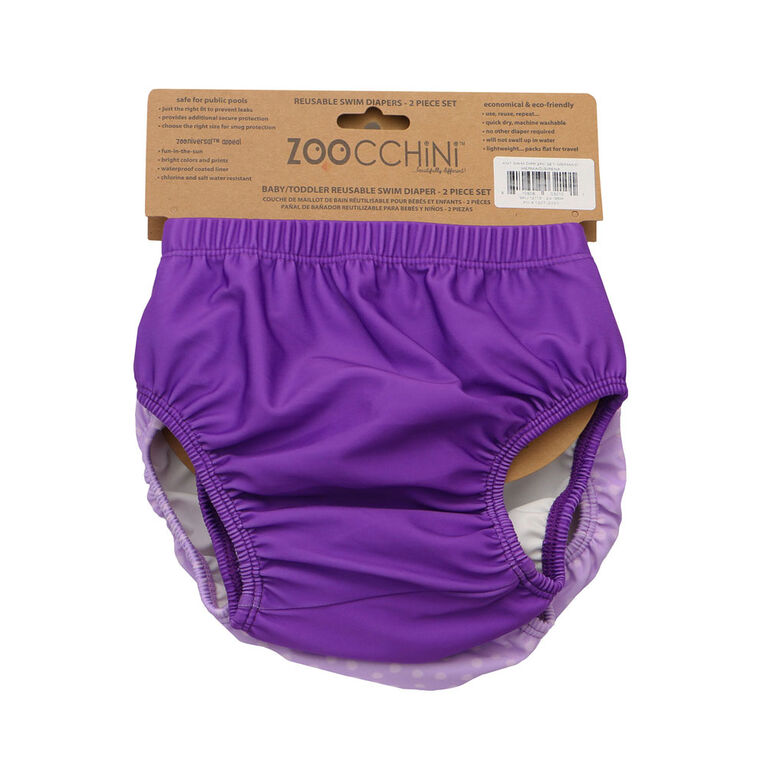 Zoocchini 2 Pack Baby Swim Diaper  Mermaid 6-12 Months