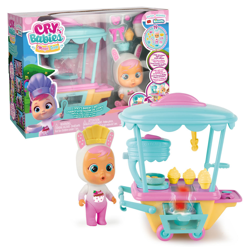 Cry Babies Magic Tears Coney s Bakery Cart Playset