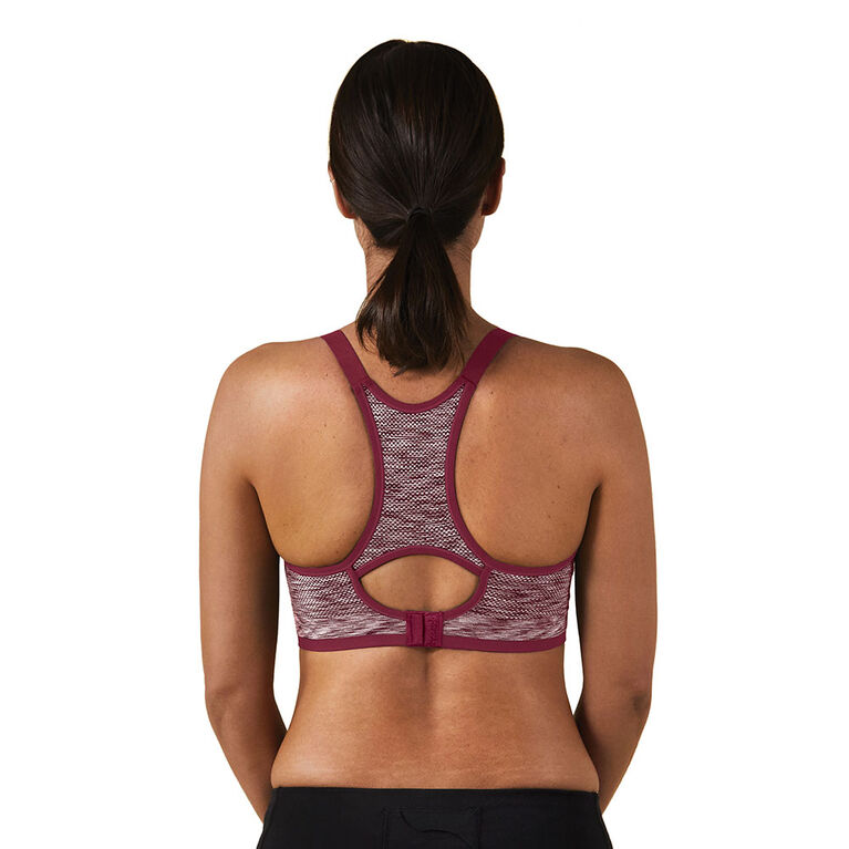 Bravado Designs - Soutien-gorge d'allaitement Body Silk Seamless Rhythm - Effet chiné - Eau de rose - Grande