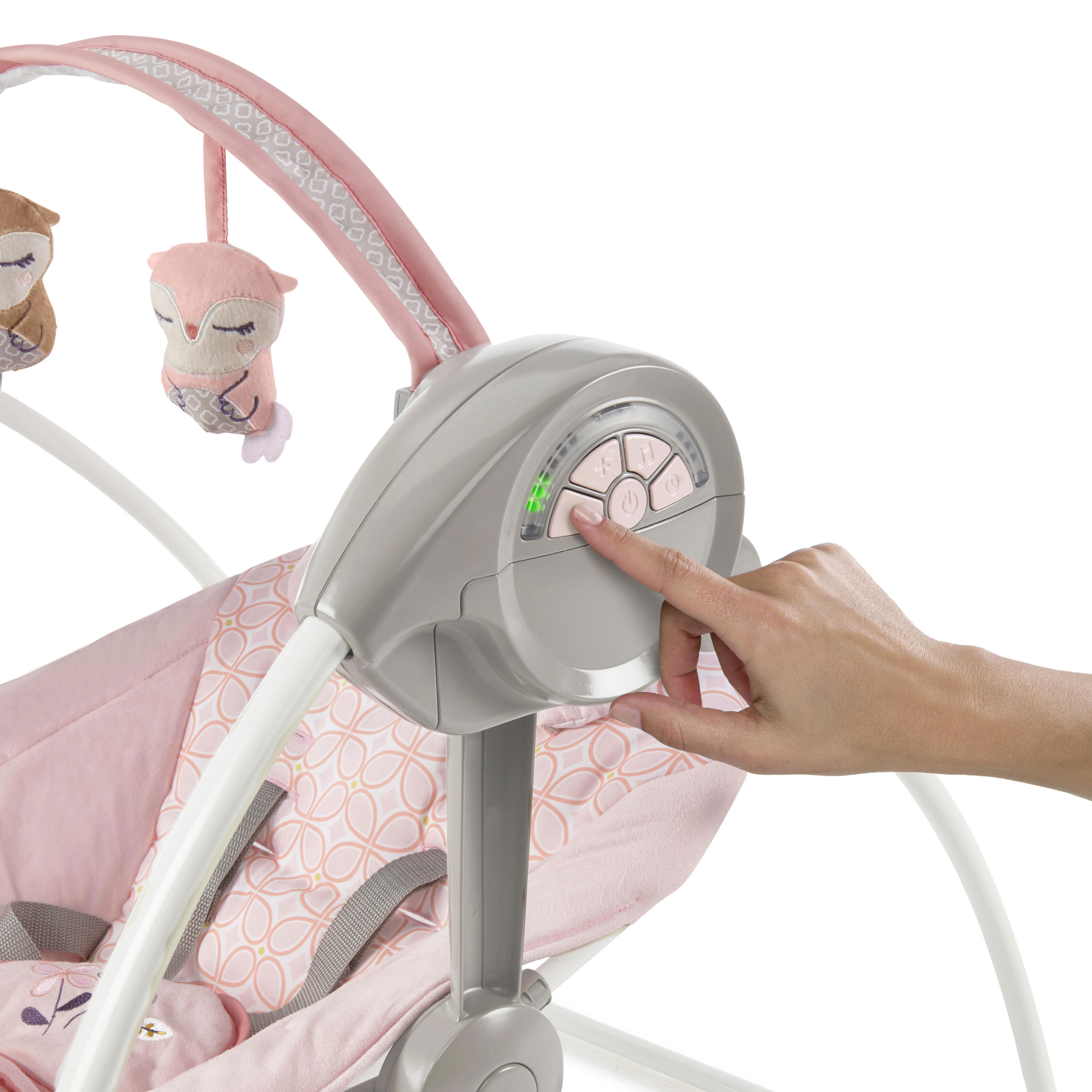 Ingenuity comfort 2 go portable clearance swing flora compact swing with truespeed