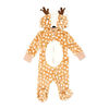 Baby Mode Poussette en flanelle à capuchon : Cerf bronzé 3M