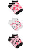 Barbie 3 Pack No Show Socks