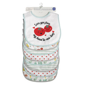 Koala Baby - 8 Pack Microterry Bib Neutral Tomatoes