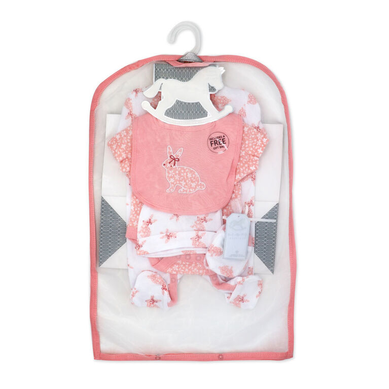 Rock a Bye Baby Bunny Layette Gift Bag Set Newborn