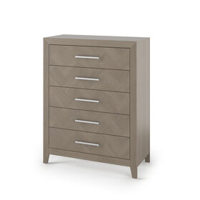 Commode haute à 5 tiroirs Kieran de Child Craft, gris lune