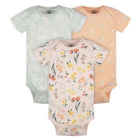 Gerber Childrenswear - Paquet de 3 combinaisons - Fleurs sauvages - 6-9M