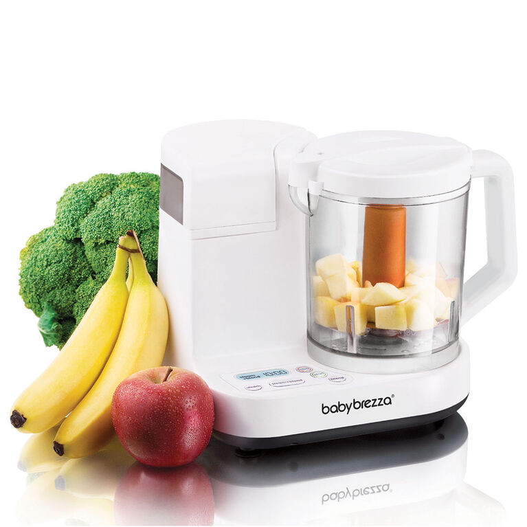 Robot tout-en-un en verre pour la preparation complete d'aliments pour bebes de Baby Brezza.