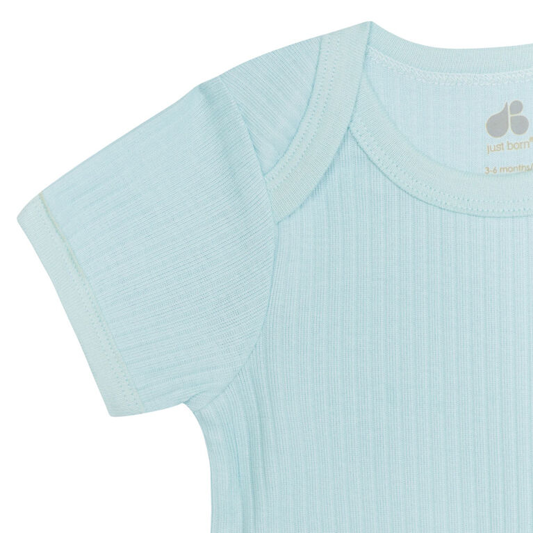 Just Born - 3-Pack Baby Desert Cactus Short Sleeve Bodysuits - 0-3 months