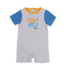 Snugabye Short Romper - Wild Thing - Grey, 9-12  Months