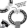 Diono Racoon Character Car Seat Straps & Linkee Toy, Shoulder Pads for Baby, Infant, Toddler, 2 Pack Reversible Soft Seat Belt Cushion and Stroller Harness Covers Helps Prevent Strap irritation