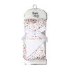Baby Mode Signature Muslin Plush Blanket: Pink Floral